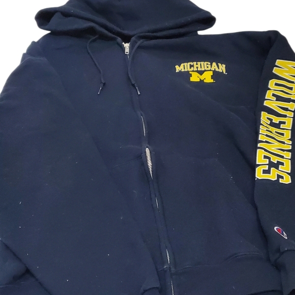 Vintage Michigan Wolverines Zip Up Jacket - Picture 2 of 6